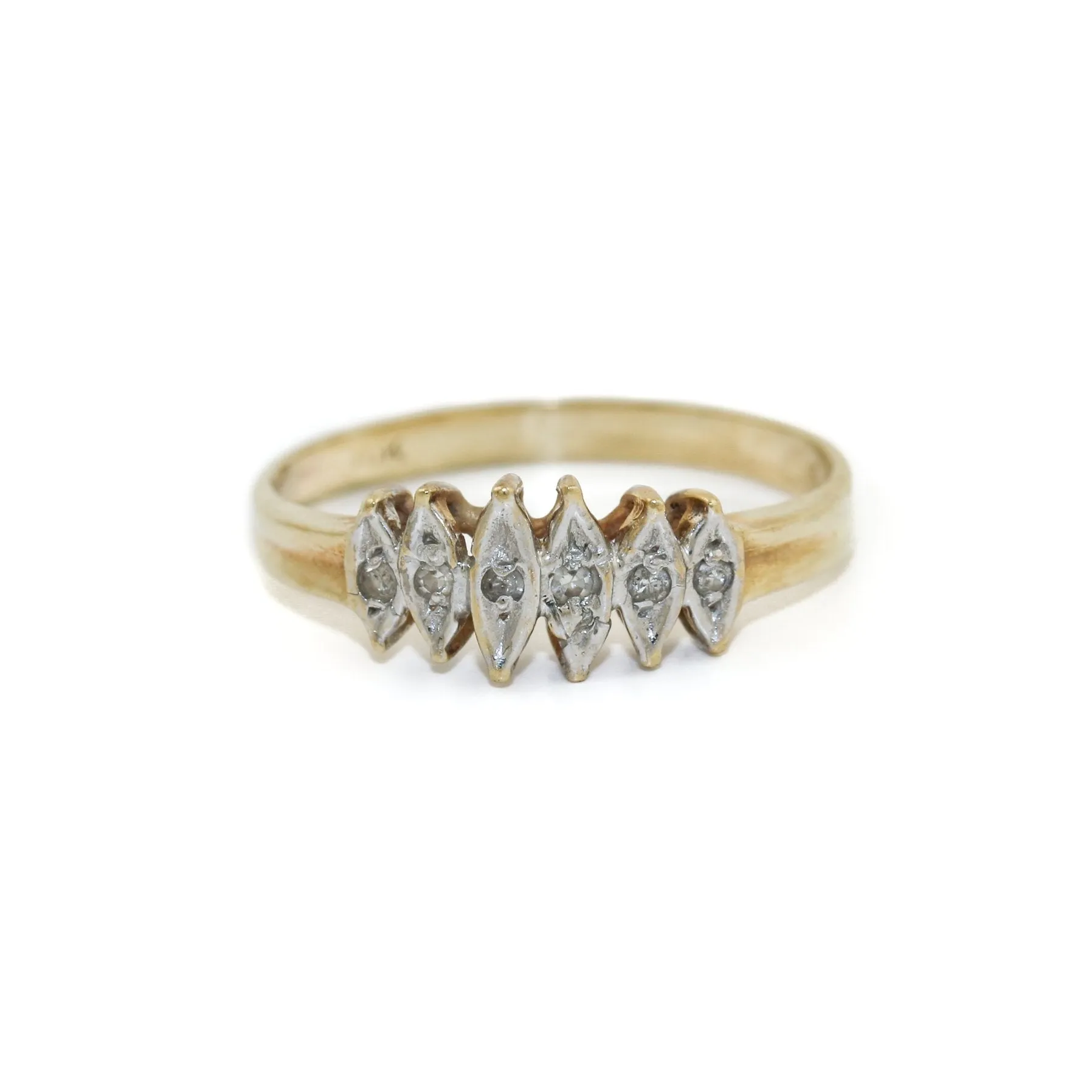 10K Vintage Gold x Diamond Ring 6