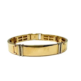 14K Gold  Bracelet with Diamonds