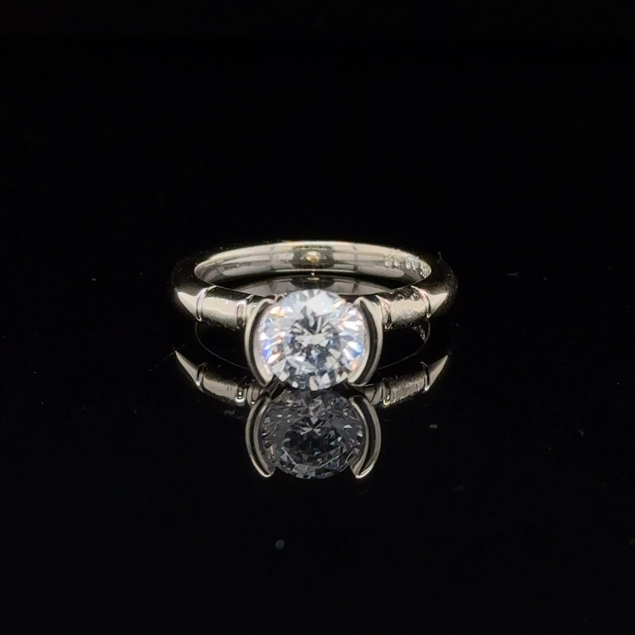 14K White Gold & CZ