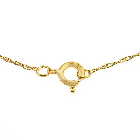 1.65 Carat 14K Solid Yellow Gold Raise You Higher Sapphire Necklace