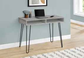 40" Grey Mid-Century Modern Computer Workstation with Storage