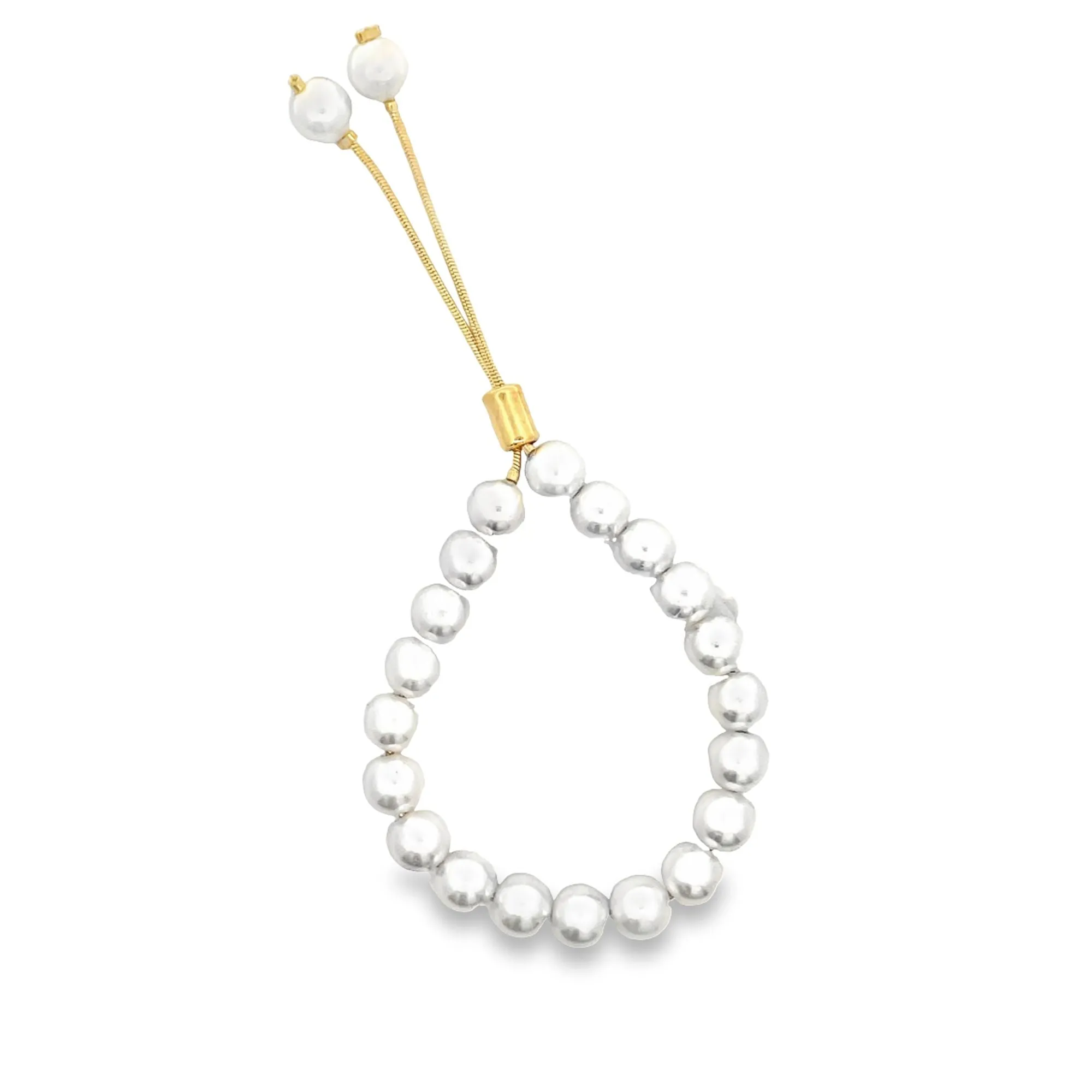 4,6,8,10mm Pearl Adjustable Bracelet (I61, I64, I67-68)