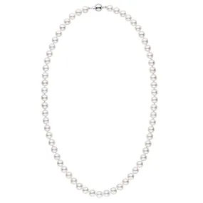 7.0-7.5 mm White Akoya 22 inch AAA Pearl Necklace