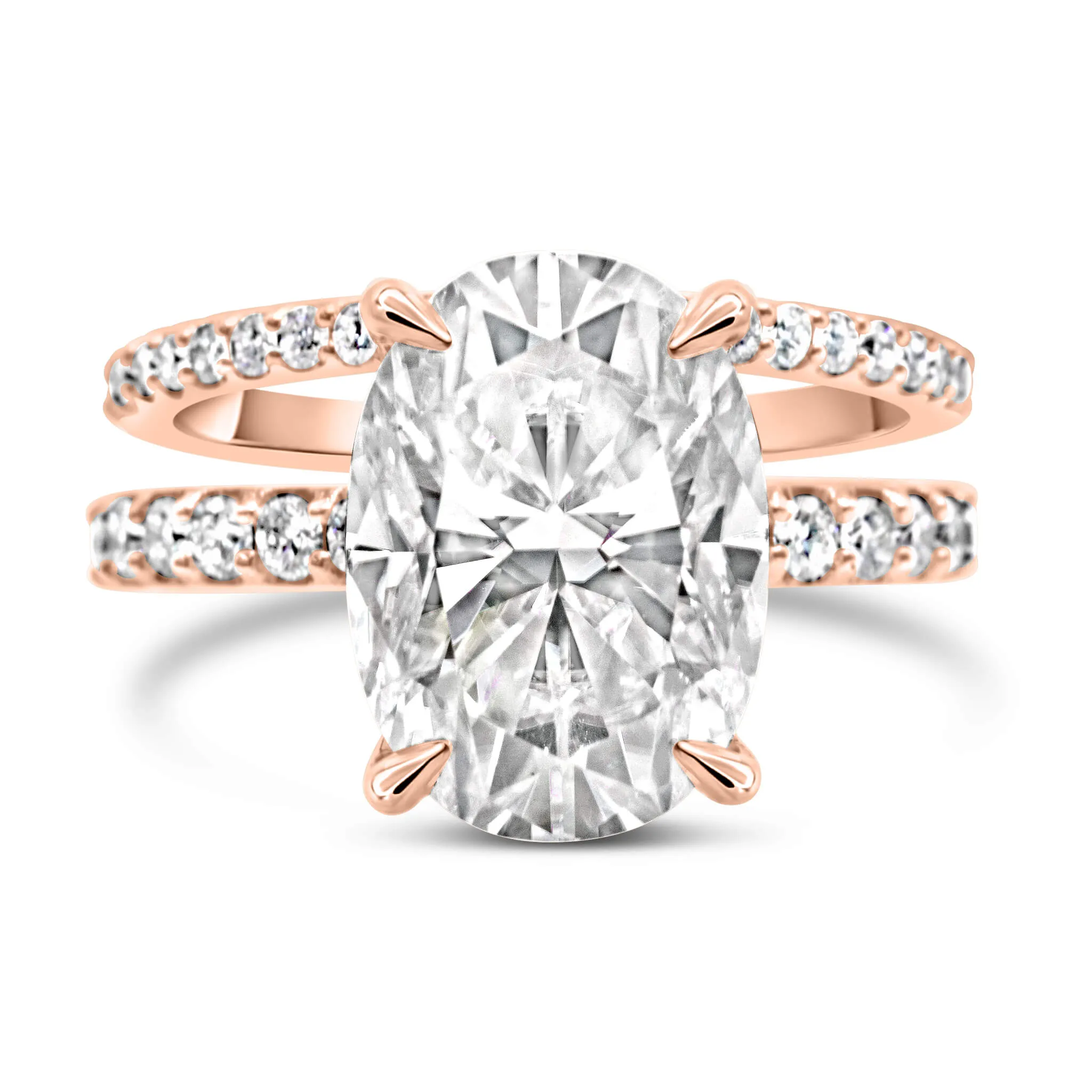 Alli May | Oval Moissanite Engagement Ring