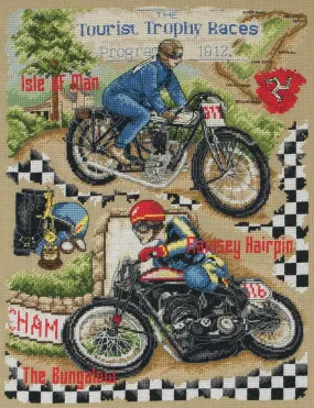 Anchor Essentials Cross Stitch Sampler - ACS47, Isle of Man TT