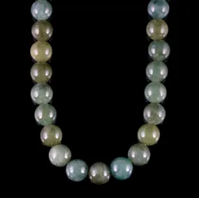 Antique Victorian Jade Necklace Circa 1900