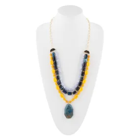 Arles Blue Jasper Long Necklace