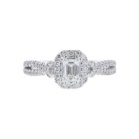 Aster Emerald Cut Ready for Love Diamond Engagement Ring