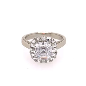 Bez Ambar 'Ring of Fire' Cushion Shape Engagement Ring