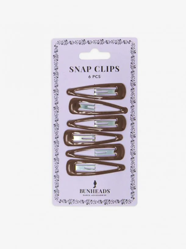 BH1514 Snap Clips Dark Brown