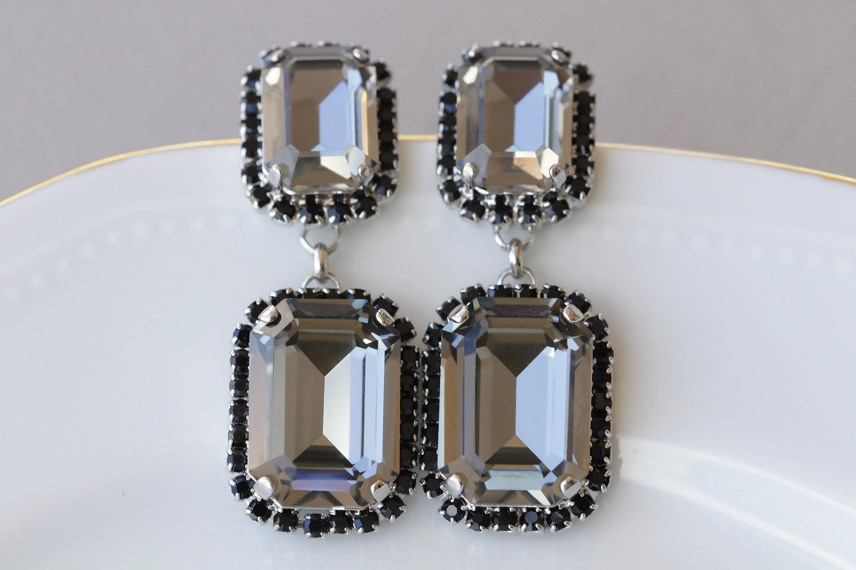 BLACK AND GRAY Earrings