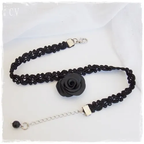 Black Rose Choker