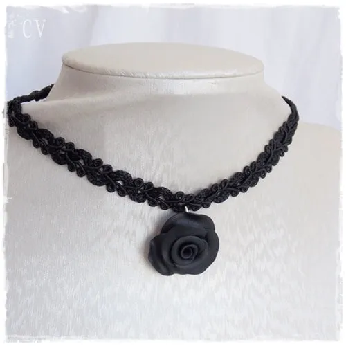 Black Rose Choker