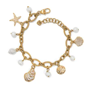 Brighton Sunset Cove Pearl Charm Bracelet