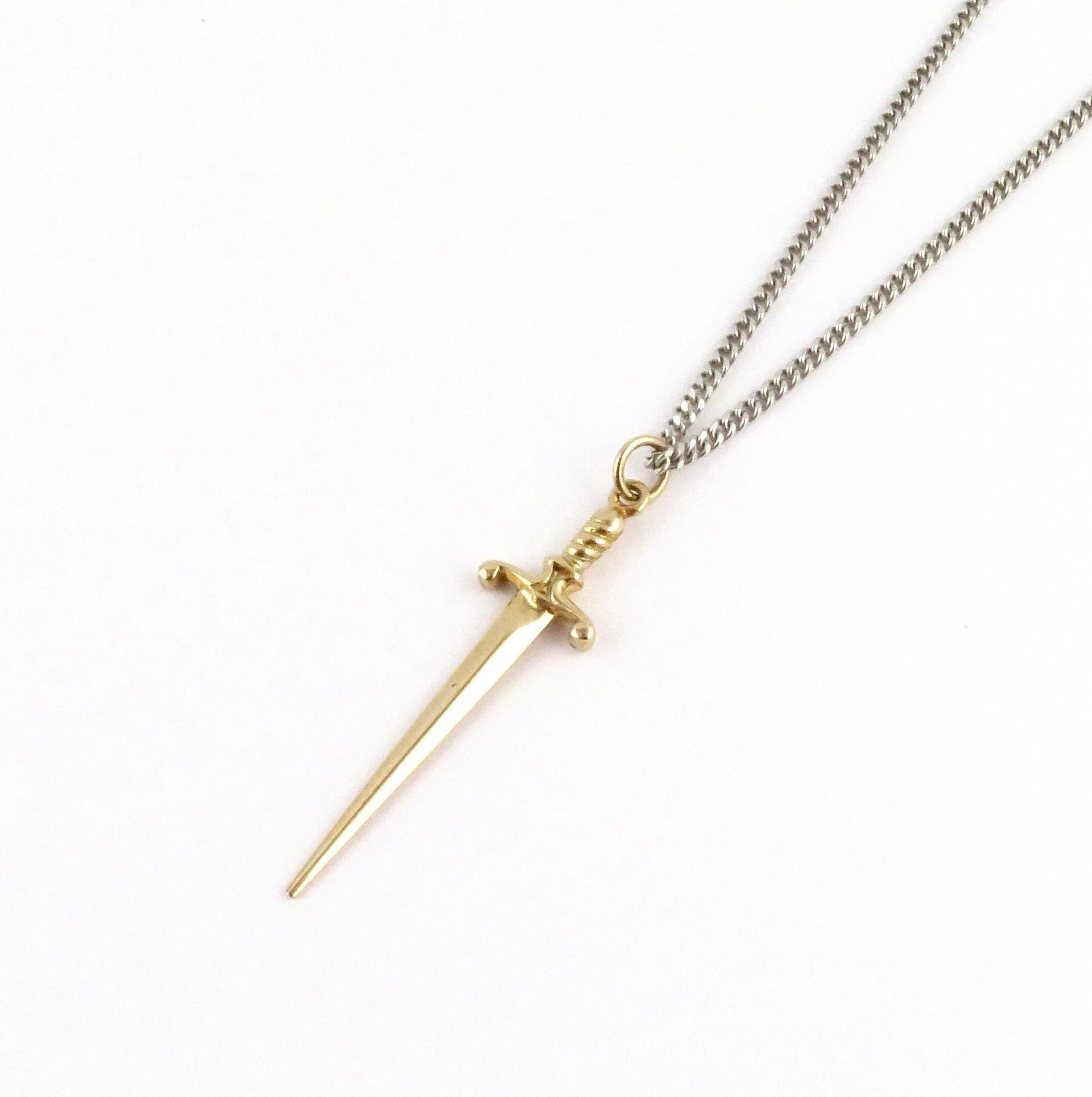 Bronze Dagger Necklace - Large