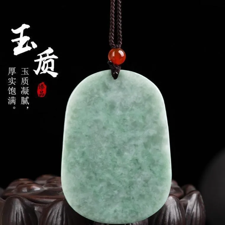 Burmese Jade Sheep Pendant Necklace Green Carved Jadeite Necklace