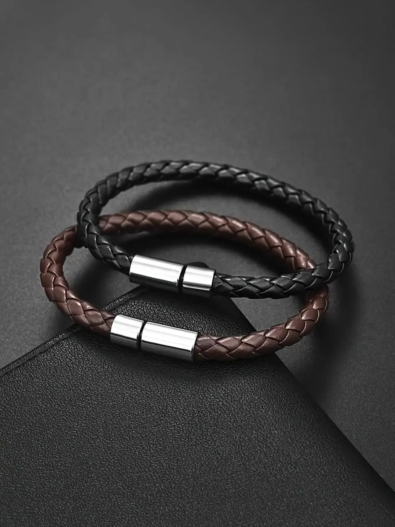 Business PU leather bracelet