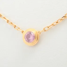 Cartier Damenuhr Pink Sapphire Yellow Gold Necklace