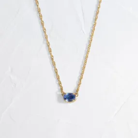 Centering Necklace, Blue Sapphire - In Stock