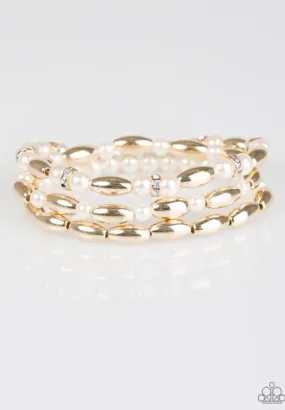 Chic Contender Gold Bracelet - Paparazzi Accessories