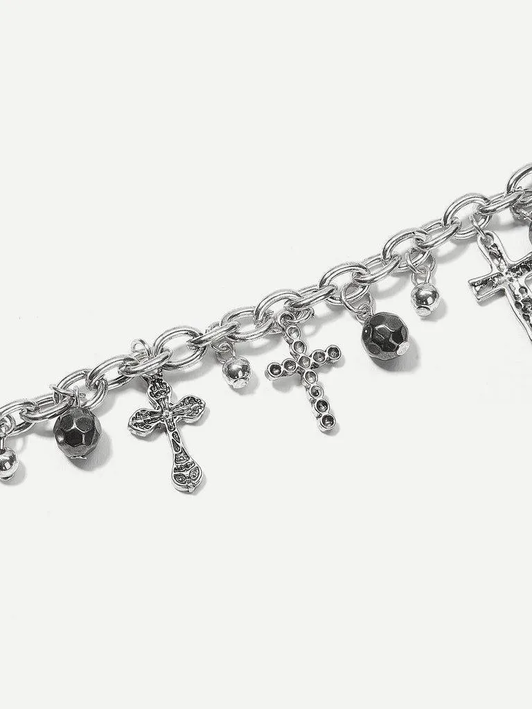 Cross Detail Chain Bracelet