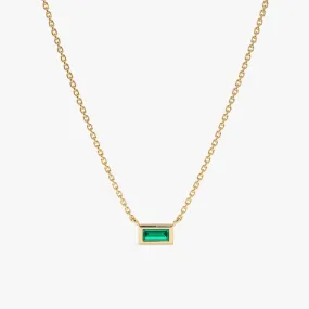 Dainty Emerald Necklace, Teresa