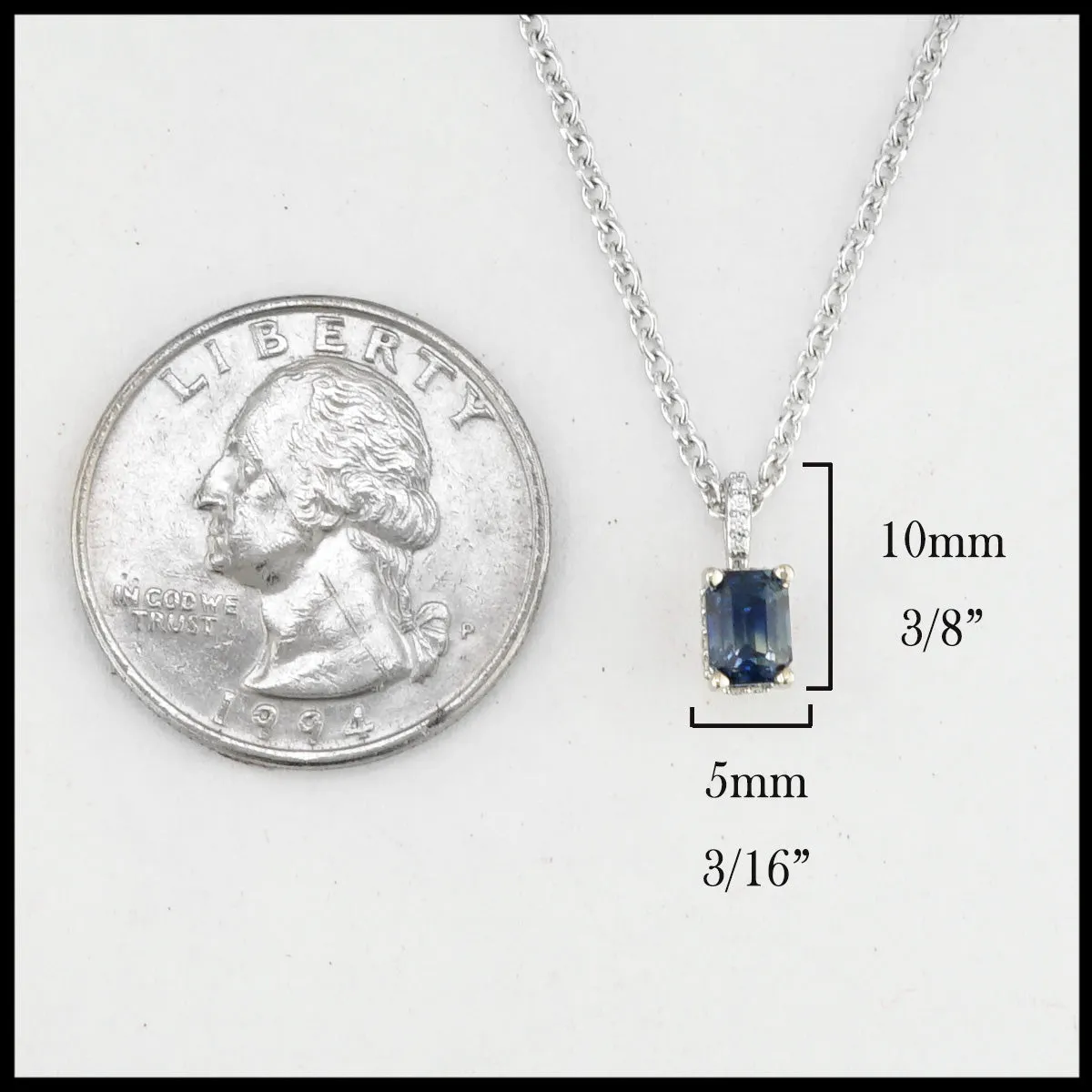 Dainty Sapphire Pendant