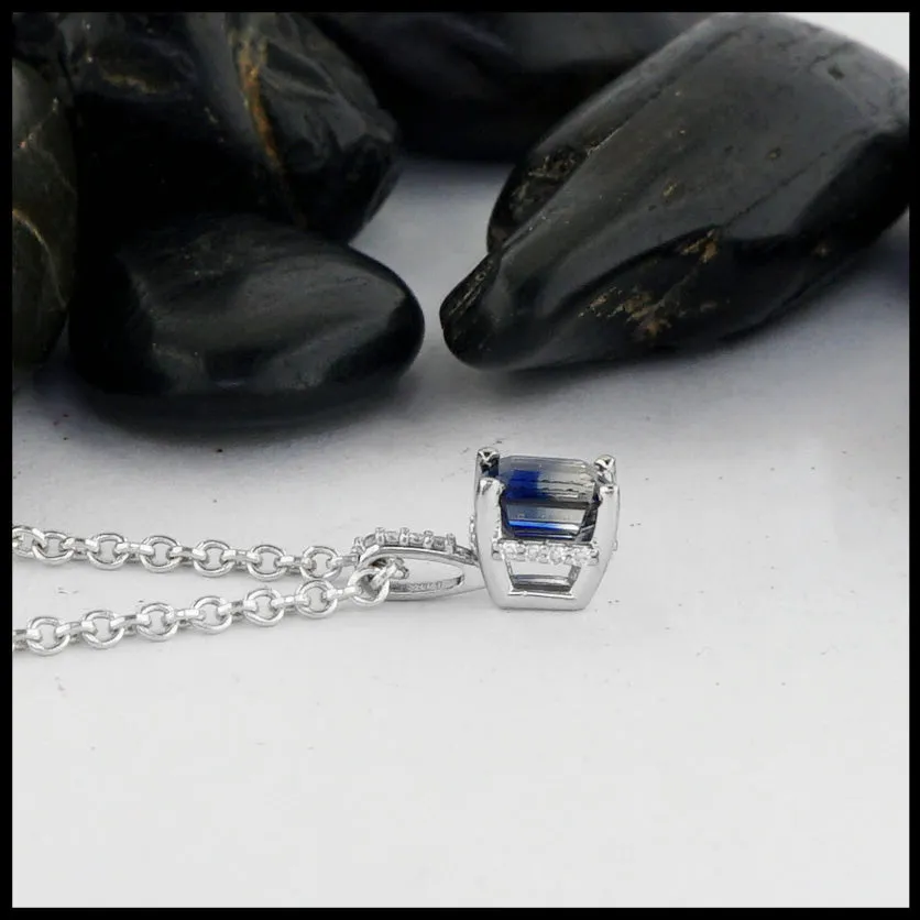 Dainty Sapphire Pendant