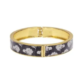 Dark Blue Hermione Print Bangle Bracelet