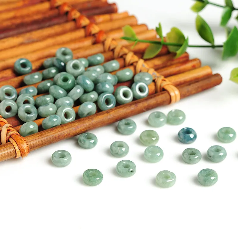 Diameter 8mm-8.5mm Thickness 3mm-4mm Natural Jade Beads Jadeite Bead WBD21