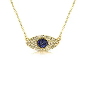 Diamond Evil Eye Necklace