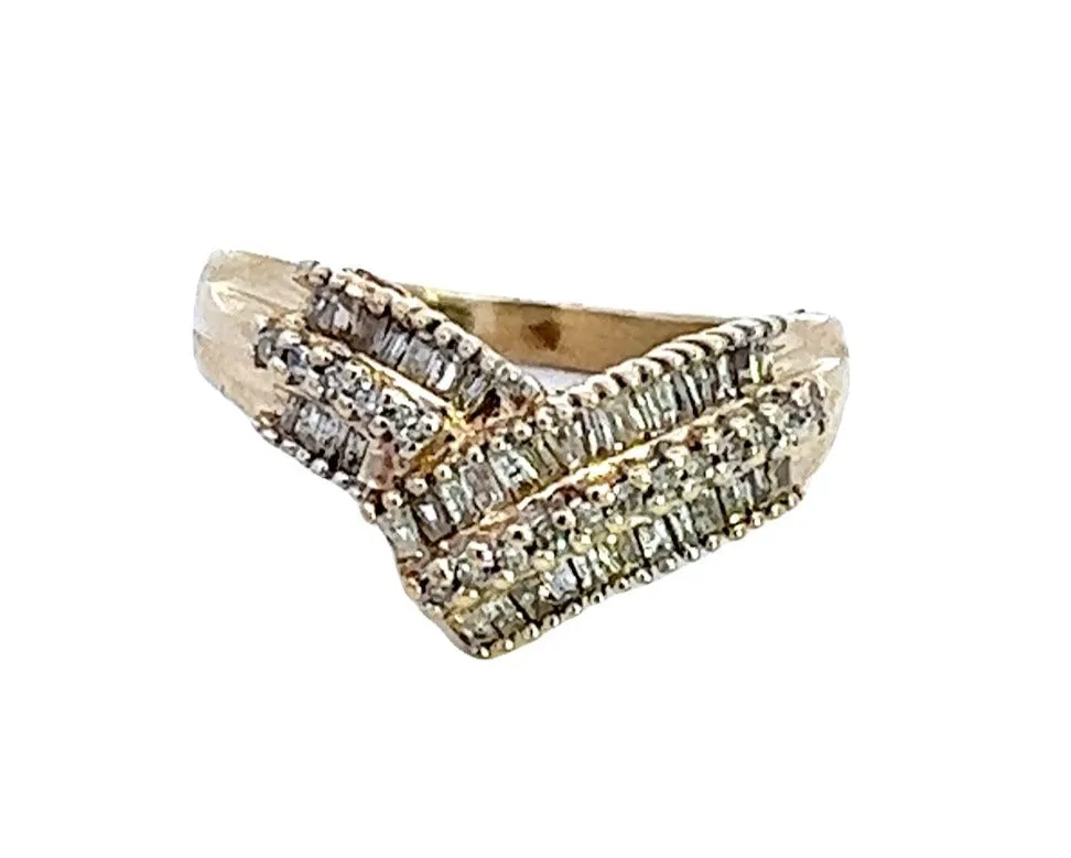Diamond Yellow Gold Ring TDW 0.50ct