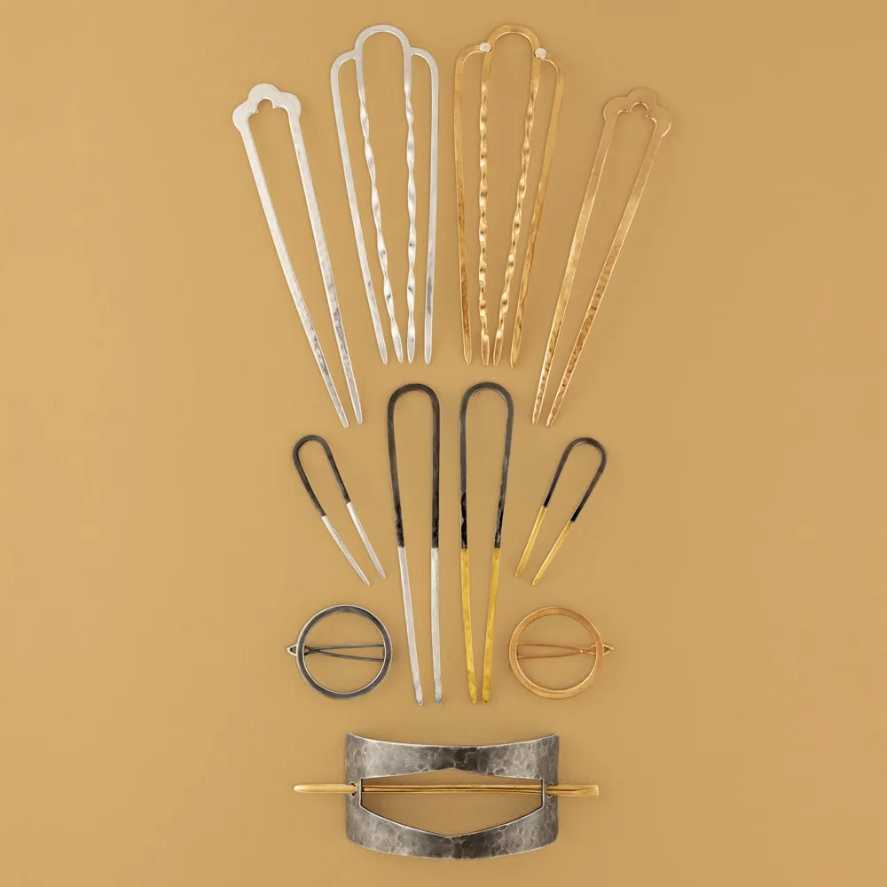 Effortless Twist Hair Fork in Bronze - Small | Available to ship January 7, 2025