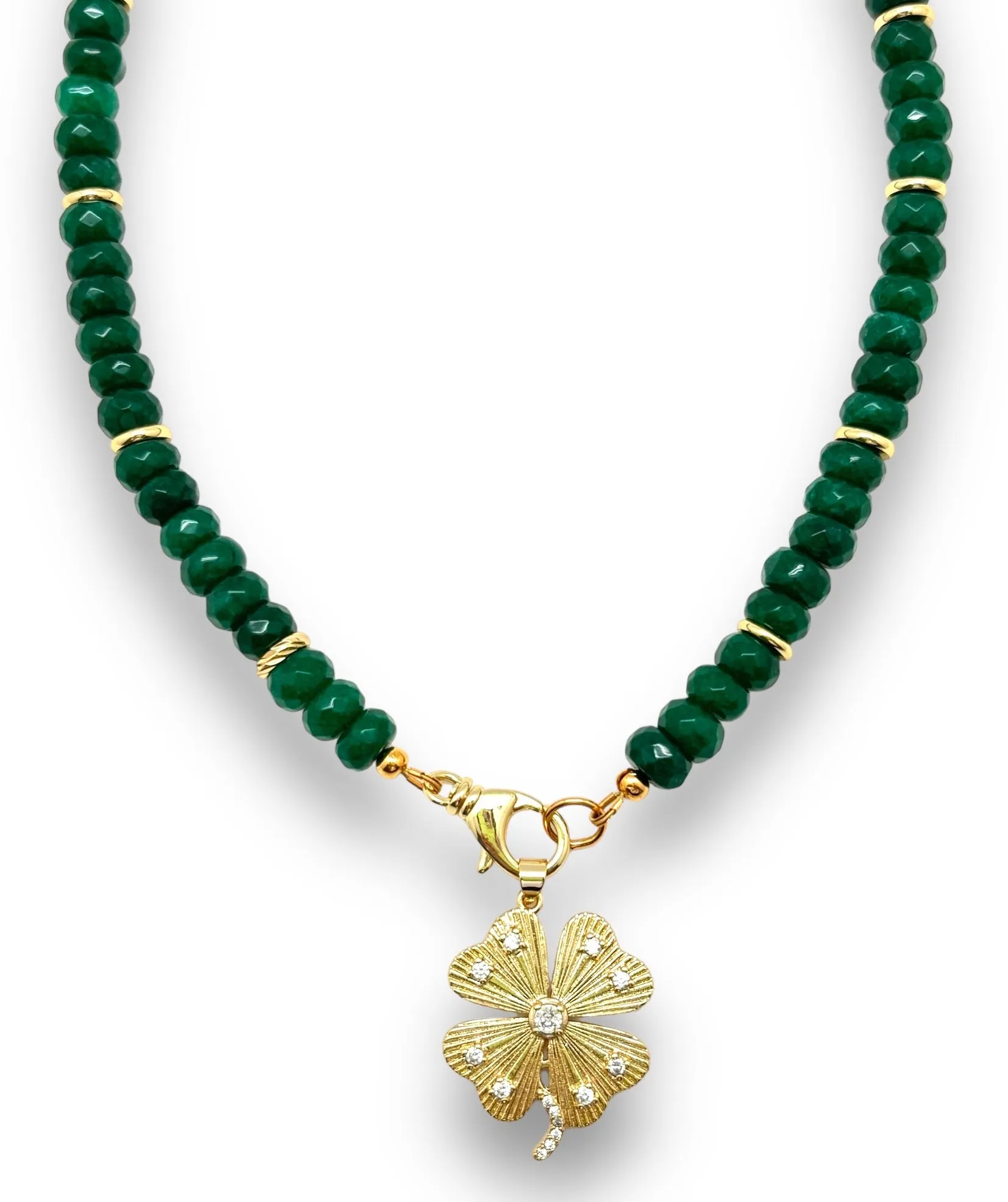 Emerald Jade Beaded Necklace