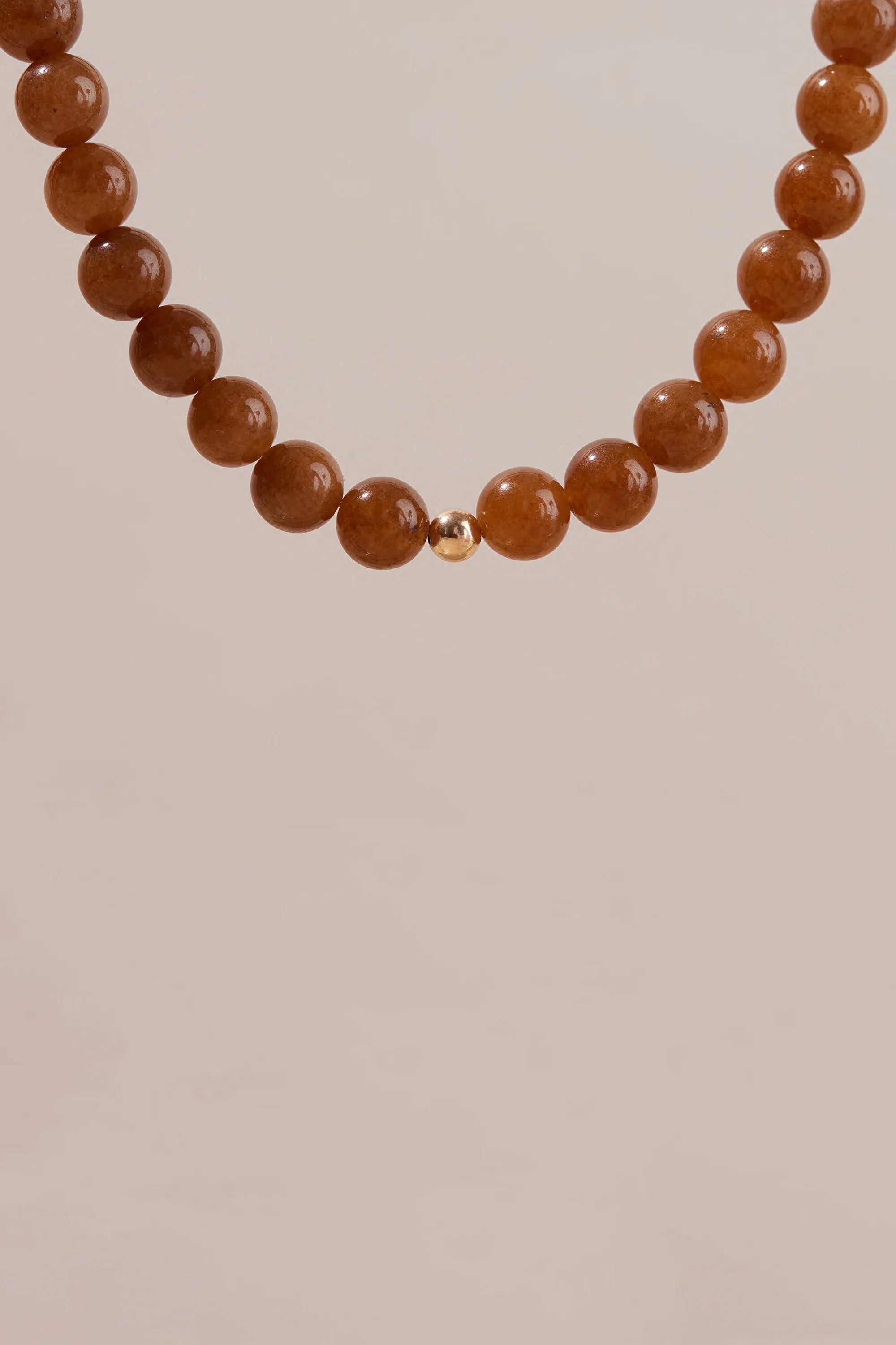 ERA CARAMEL BEADED NECKLACE