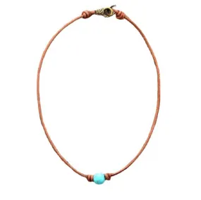 European And American Fashion Jewelry New Turquoise White Pine Powder Crystal Short Necklace Women Fashion Necklace Jewelry