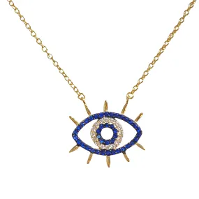 Evil Eye Spikes Necklace