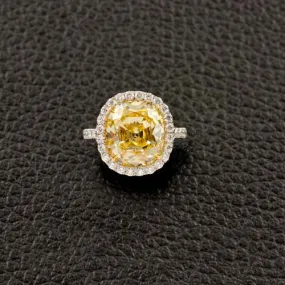 Fancy Intense Yellow Diamond Engagement Ring