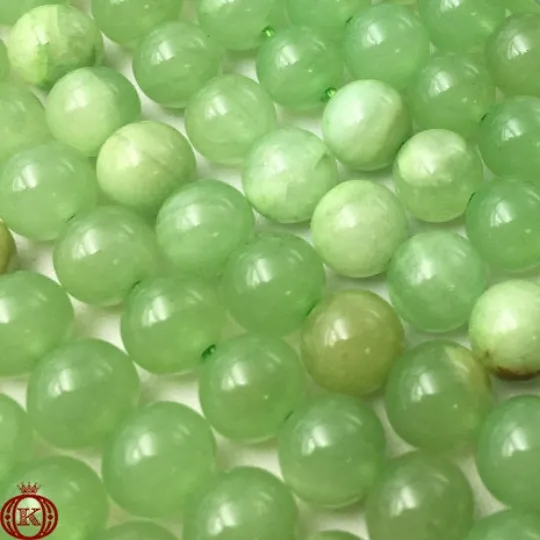 Flower Jade Beads Smooth Round