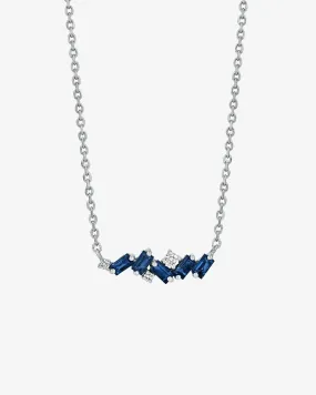 Frenzy Dark Blue Sapphire Mini Bar Pendant