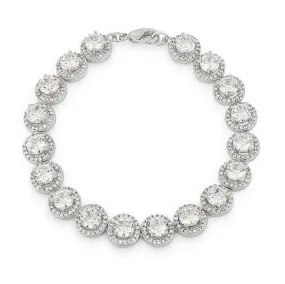 Galina Round Halo Statement Bracelet - 7in