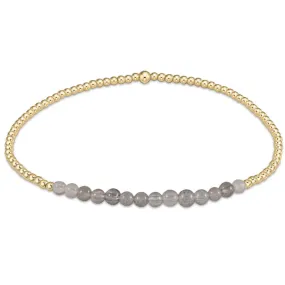 Gold Bliss 2mm Bead Bracelet - Gemstone