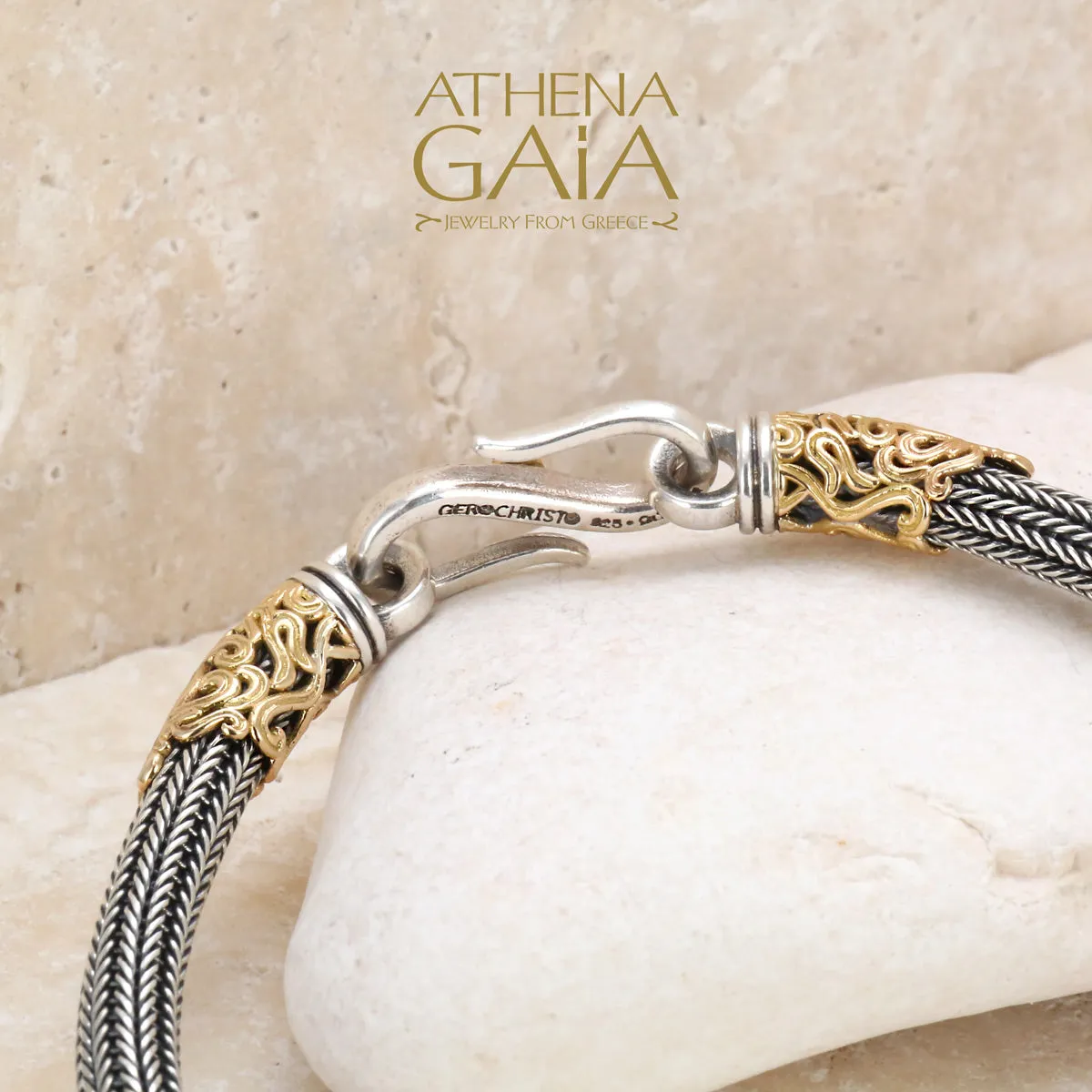 Gold Collar Strap Bracelet