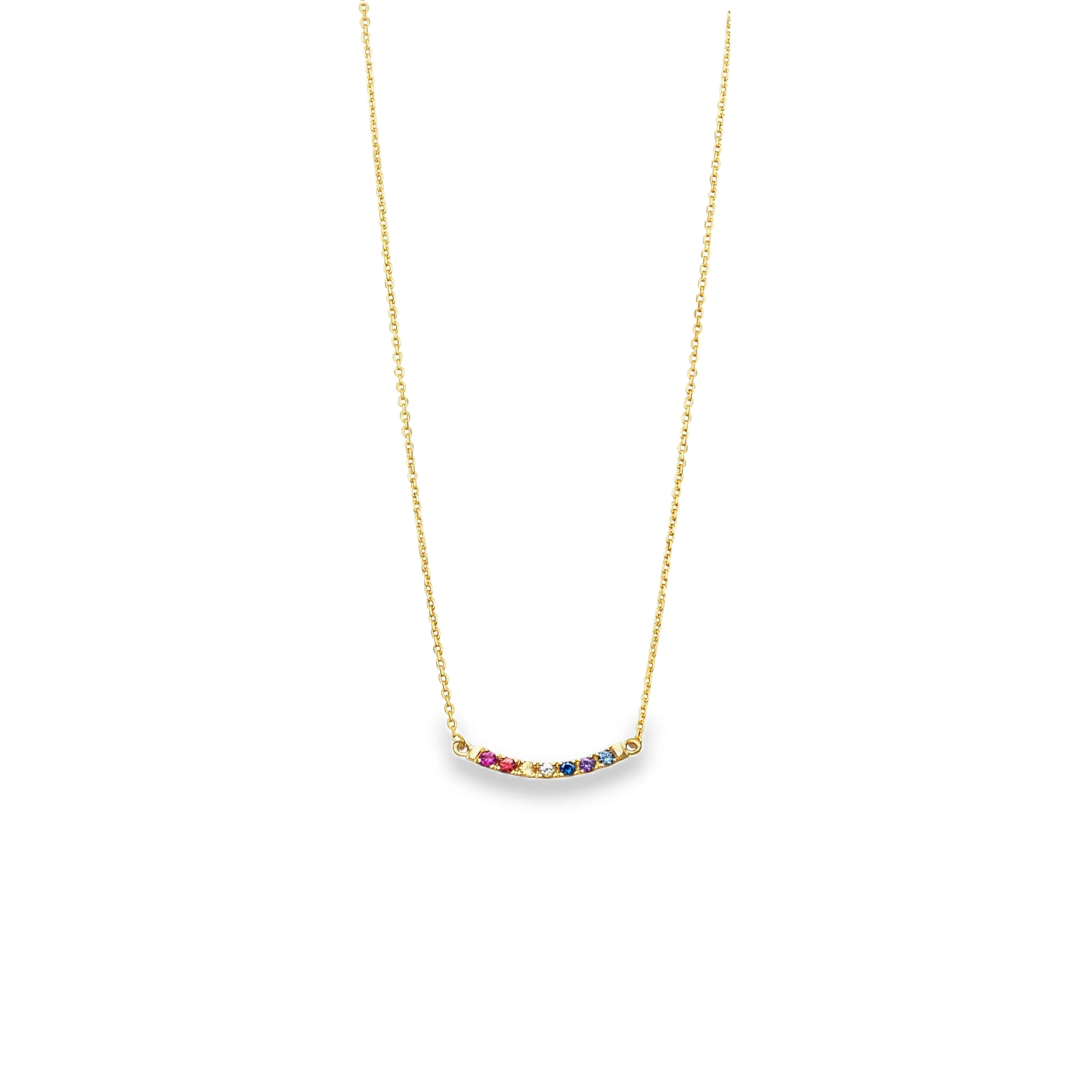 Gold Maui Rainbow Necklace