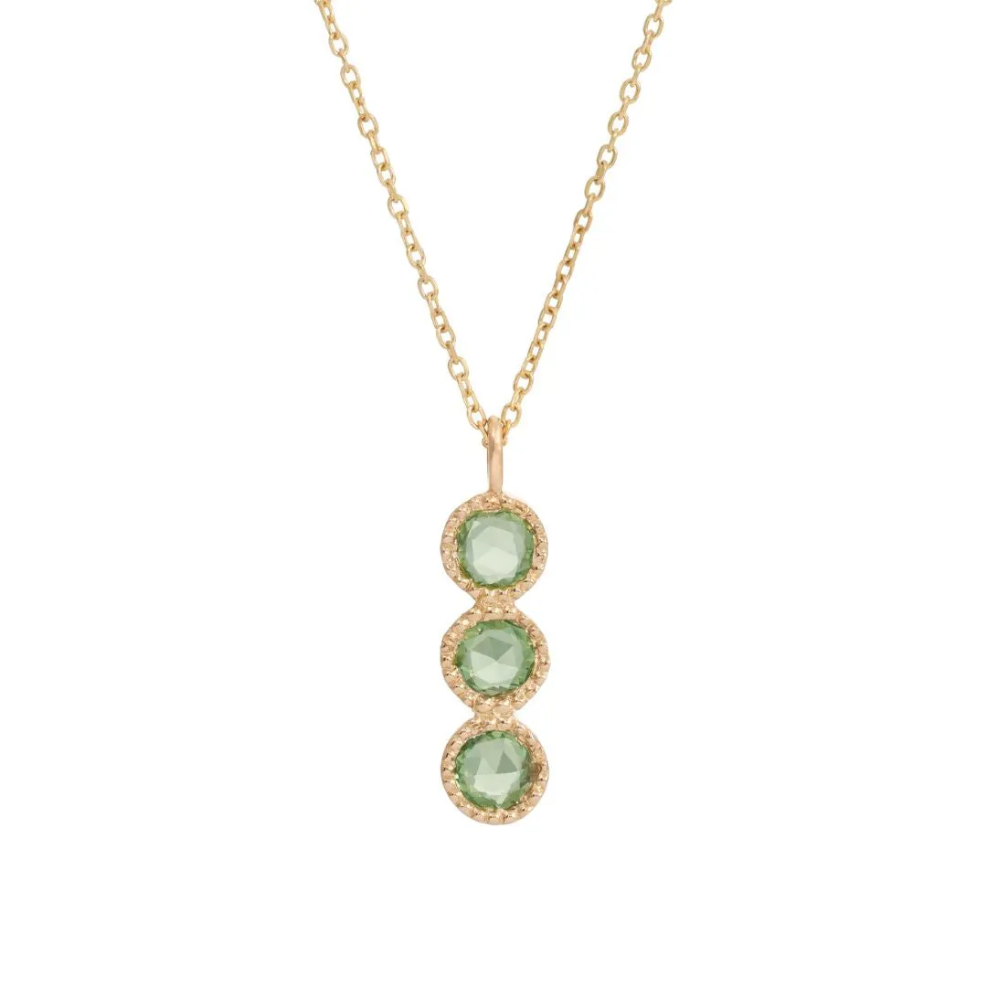 Green Sapphire Mazurka Necklace