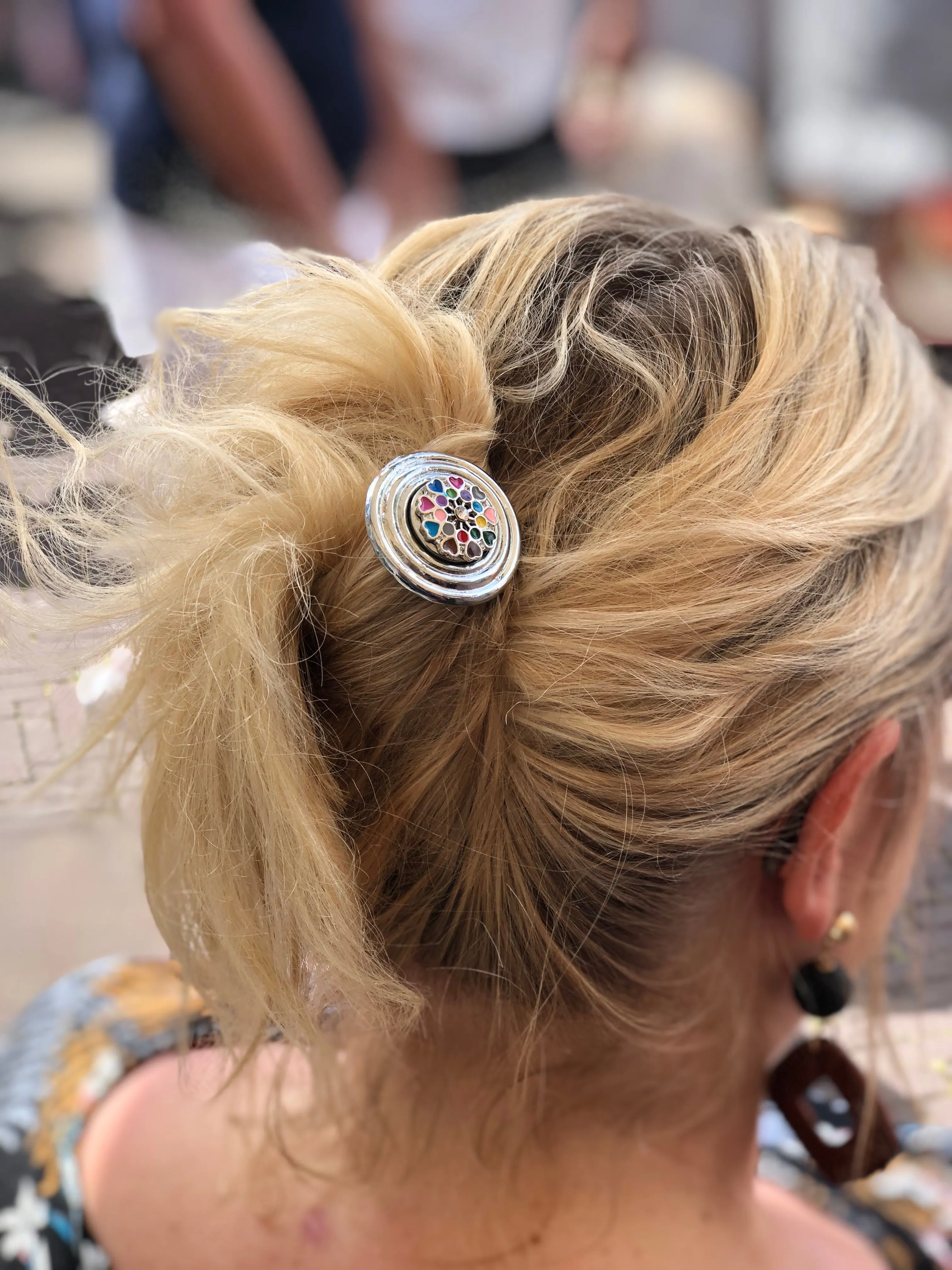 Hairpin Plate - HAIRACCESSOIRE - incl. 3 gratis clickbuttons naar keuze