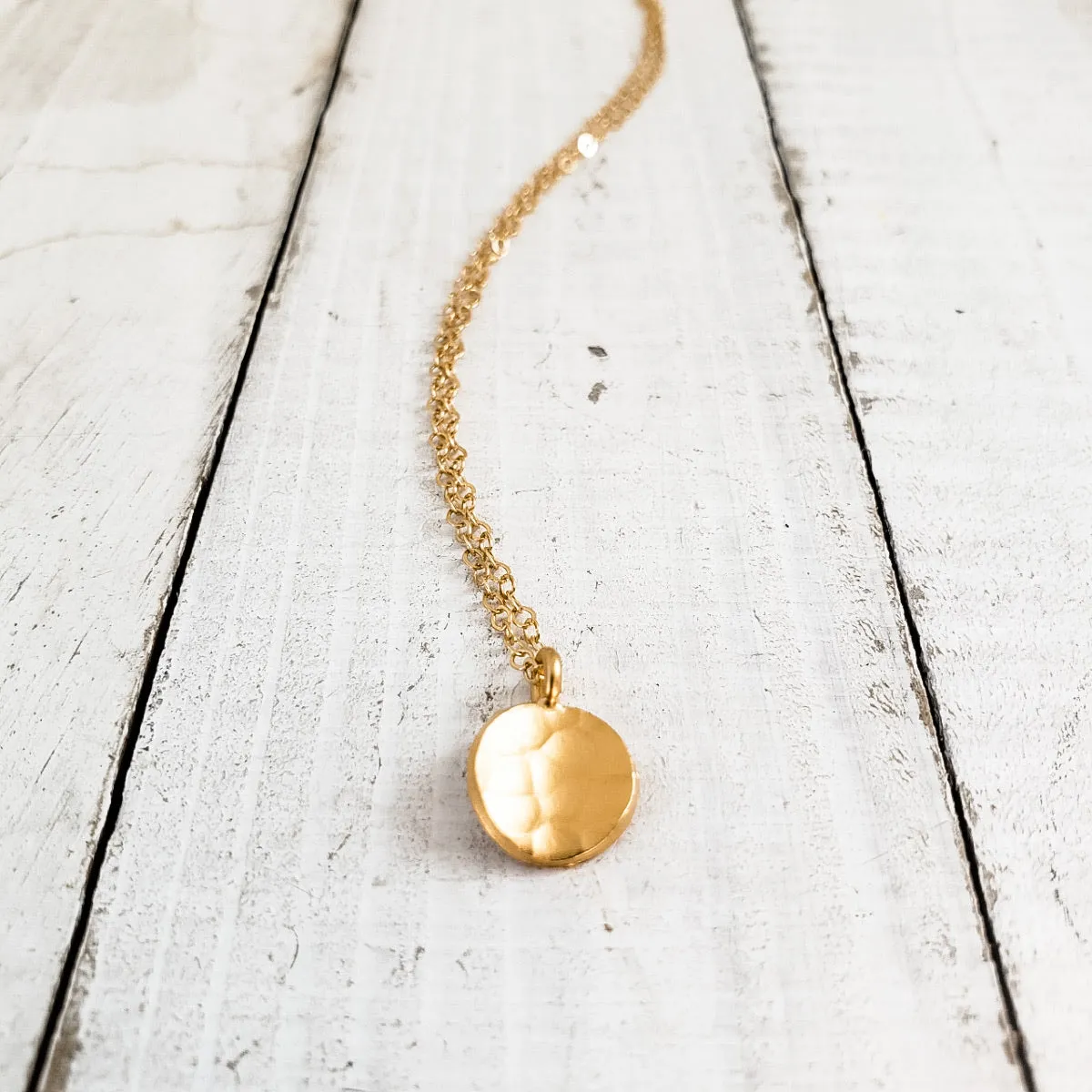 Hammered Dot Necklace