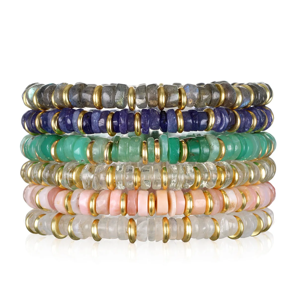 Heishi Gem Bracelet - Lapis