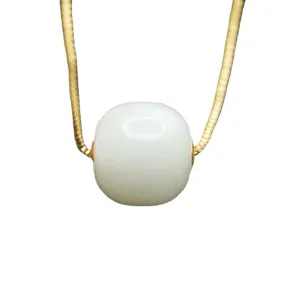 Hetian Jade Sterling Silver Necklace - Fortune's Favor