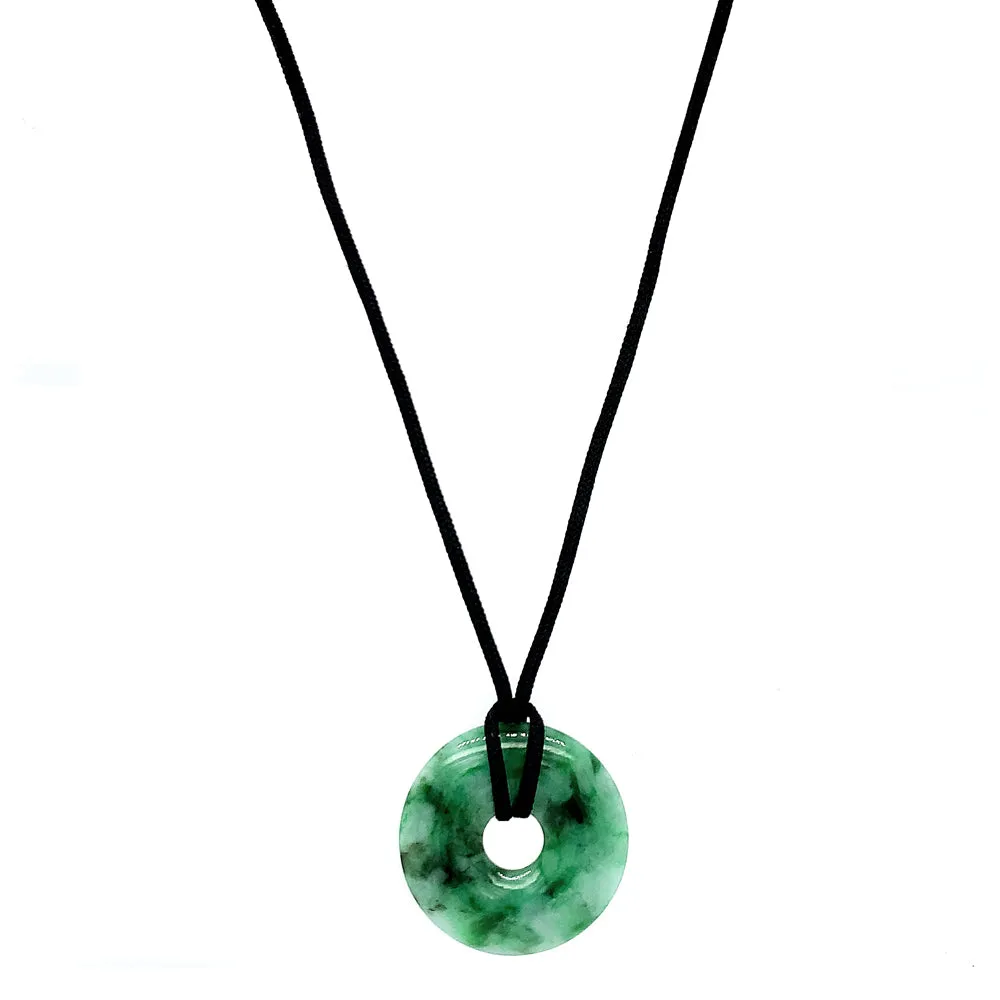 Jade Circle Pendant - "Pi"